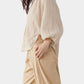 Amente - Textured Peasant Blouse