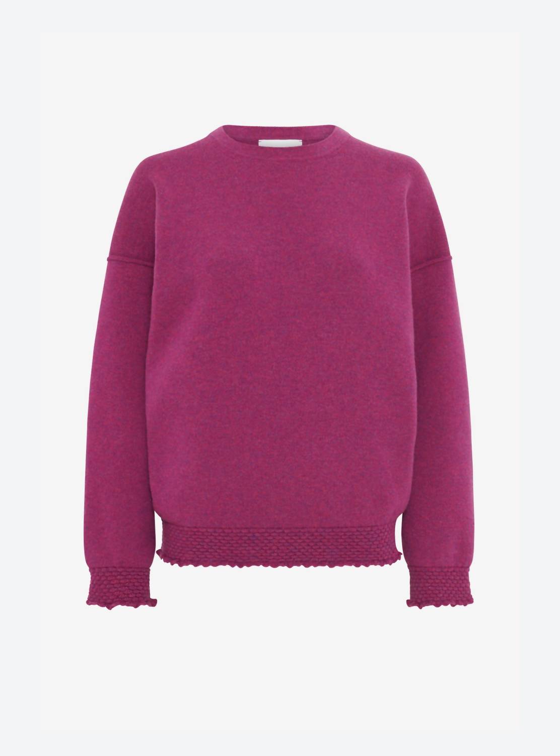 Molli - Loose Sweatshirt With Smocked Edgings