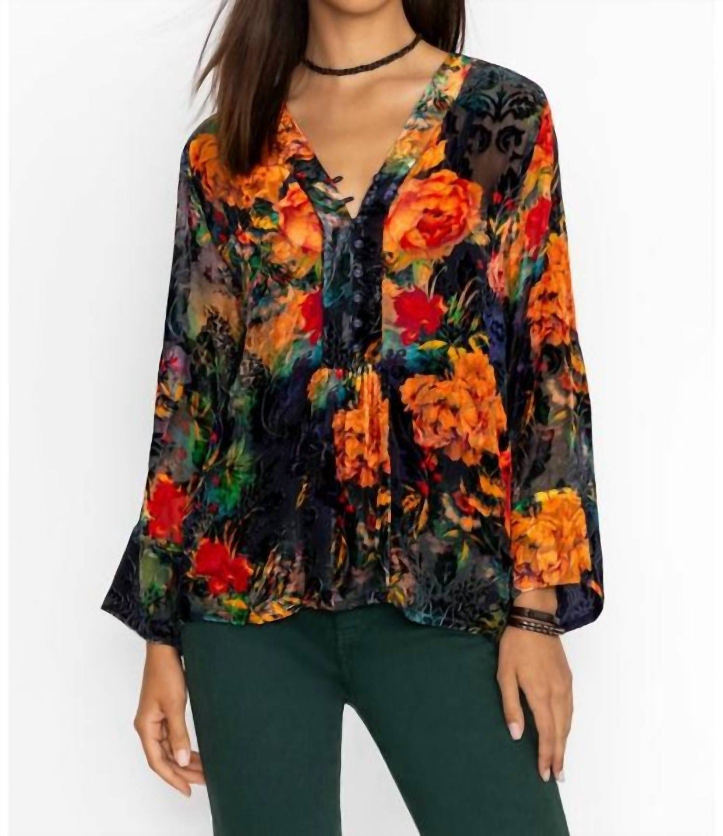 Johnny Was - BOTINA BURNOUT BLOUSE