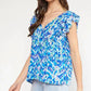Entro - Lexie Ruffle Sleeves Top