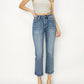 Risen - Mia High Rise Crop Straight Jeans