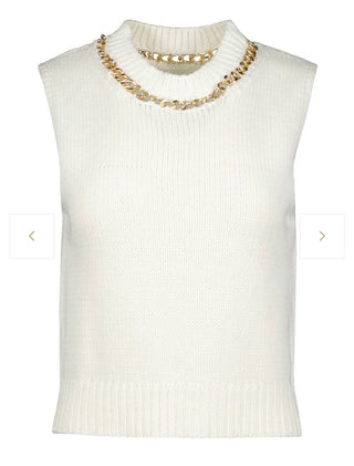 Bishop + Young - Savoy Chain Detail Sweater Tank