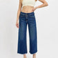 Trendsi - Risen Raw Hem Wide Leg Attached Buckle Jeans