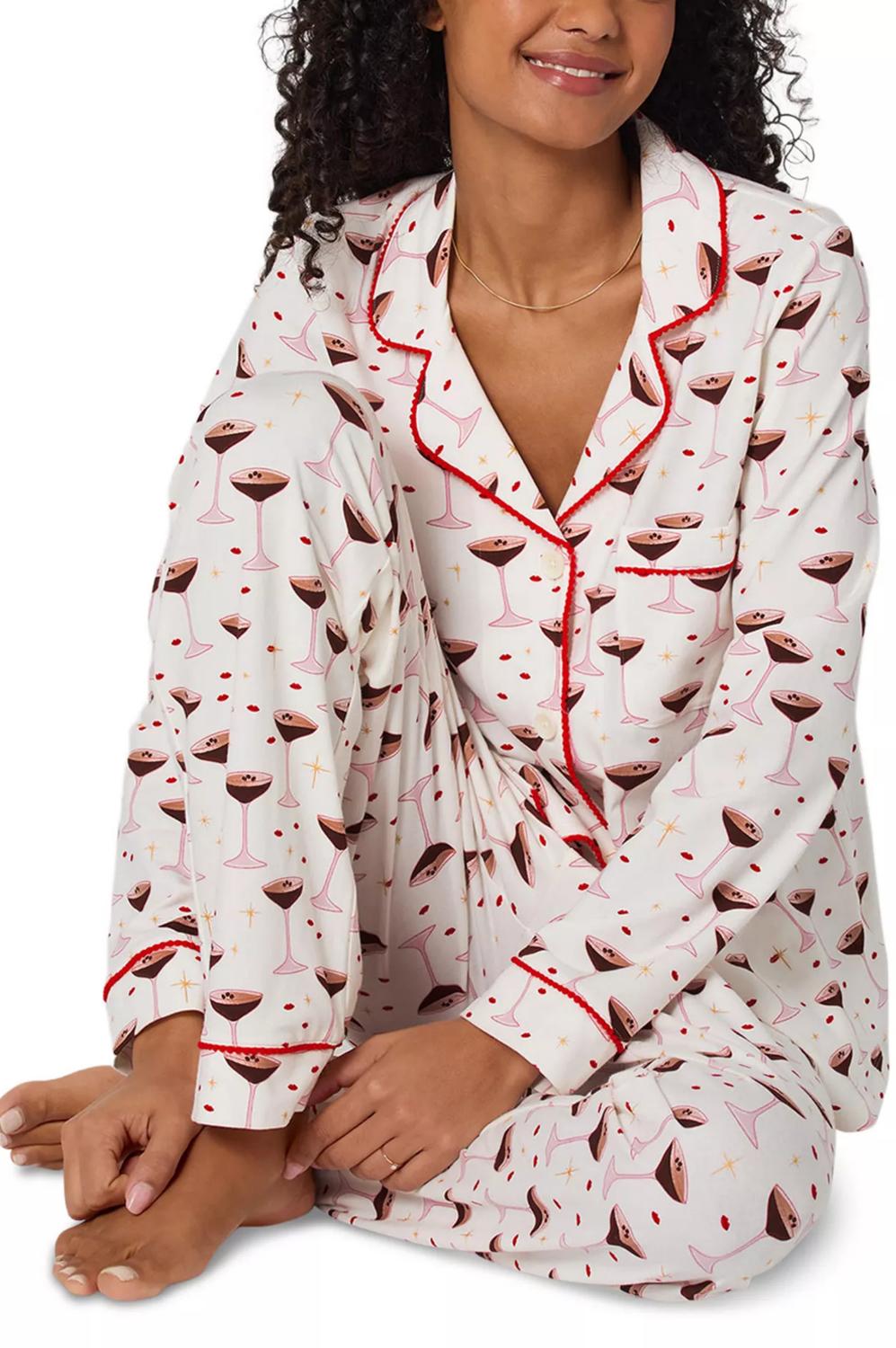 Bedhead Pjs - Espresso Kisses Long Sleeve Pajama Set