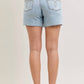Judy Blue - Mid Rise Rigid Magic Dad Shorts