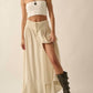 Promesa - Front Slit Crepe Maxi Skirt