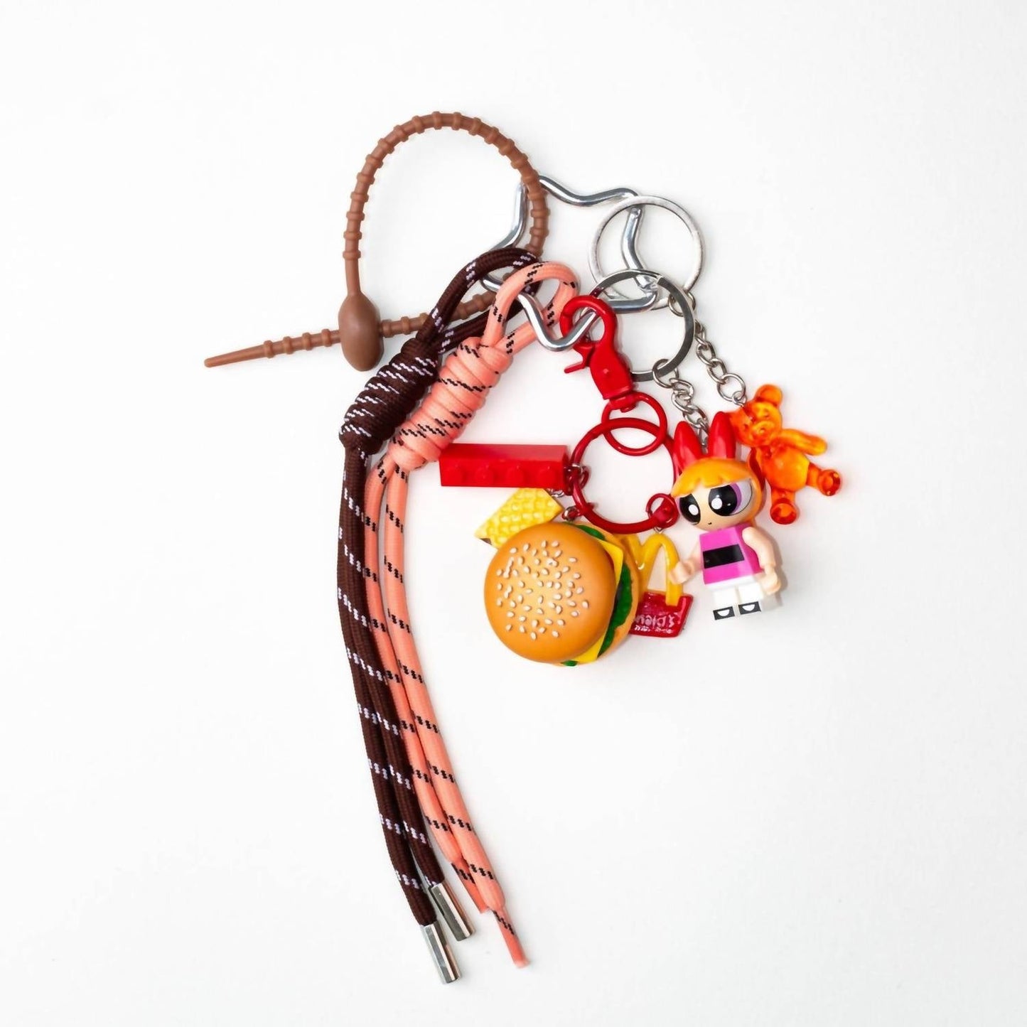 Baggly Charms - Women's Burger Girl Keychain Bag Charms