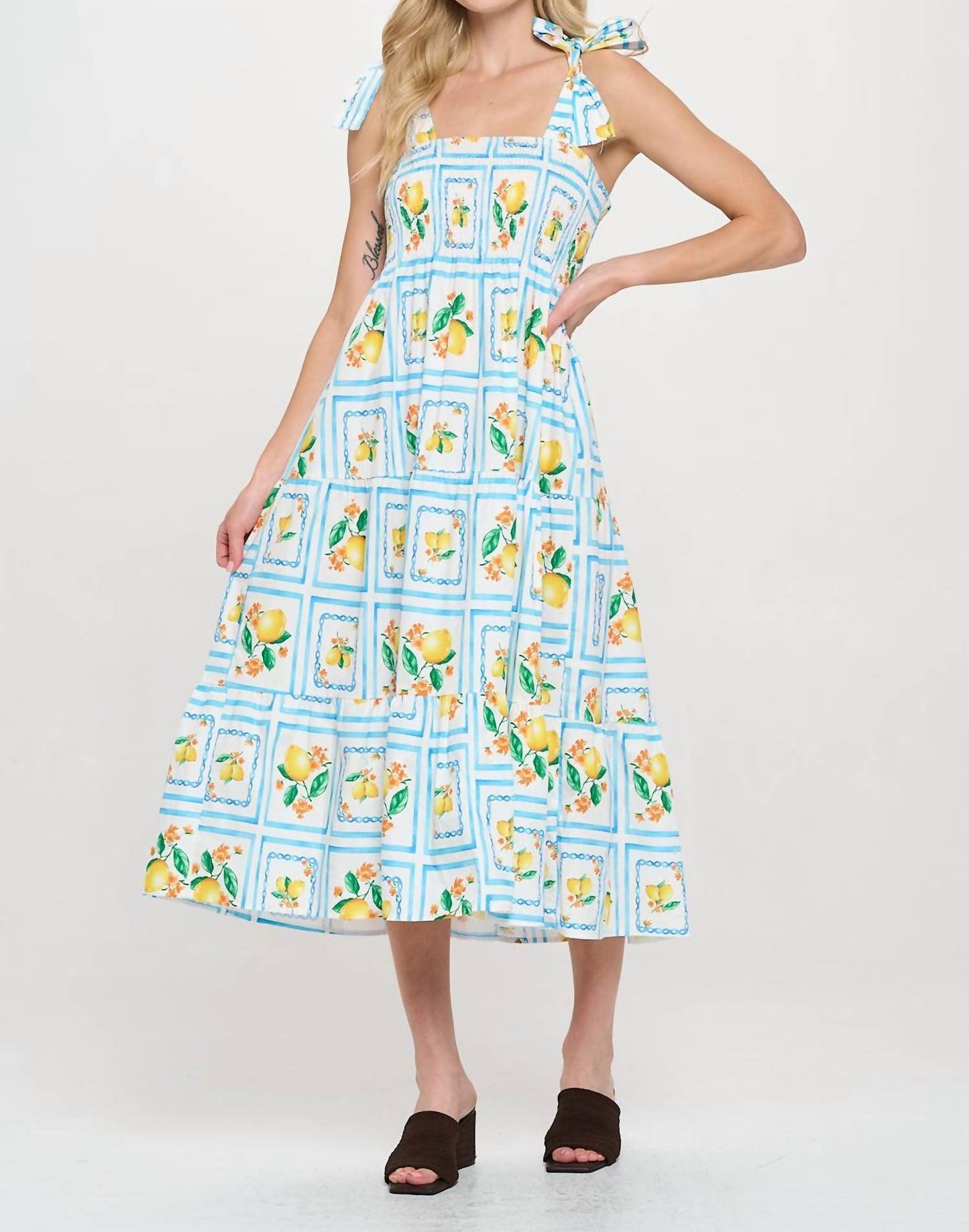 Meet Me In Santorini - Lemonada Bliss Maxi Dress