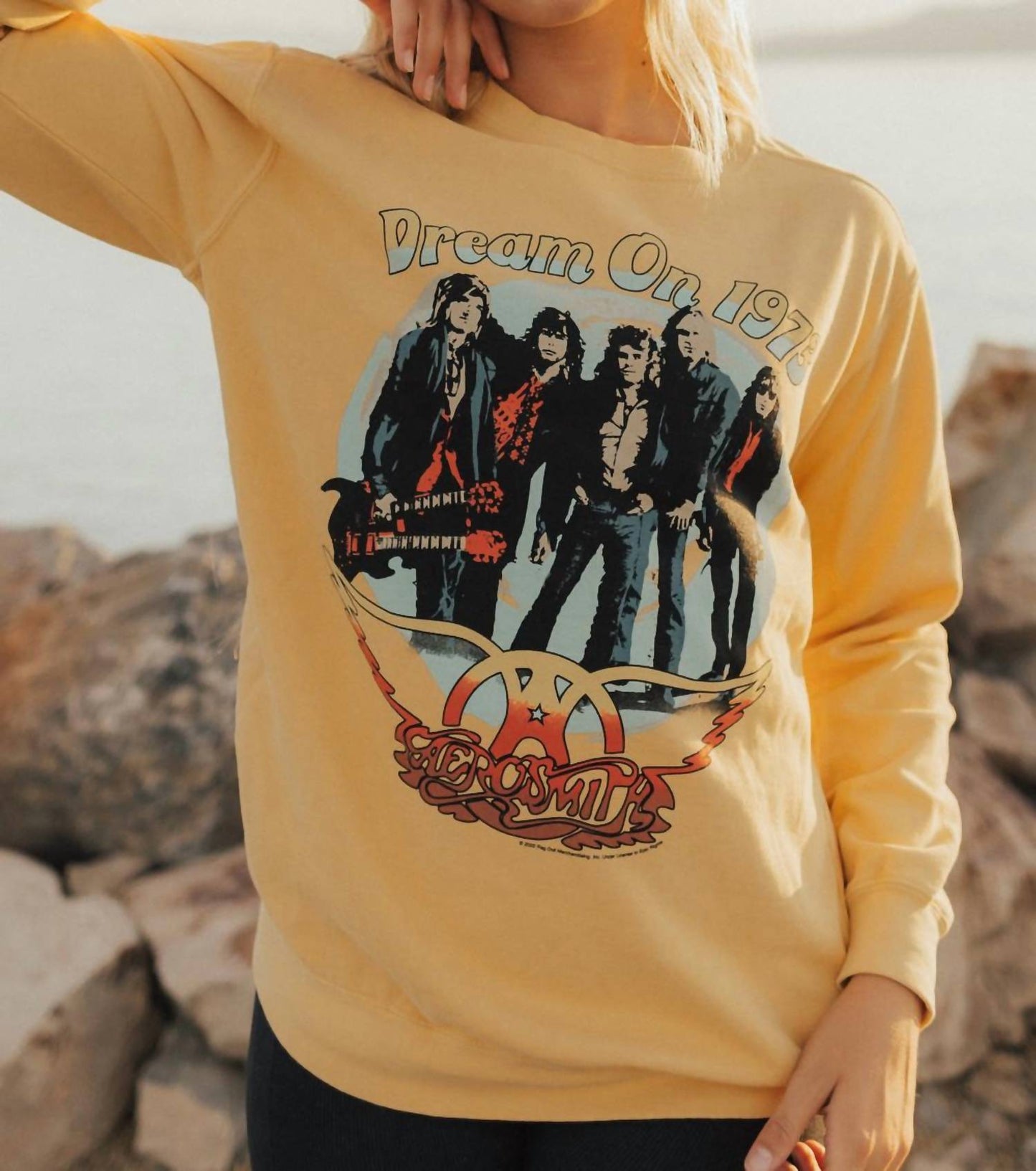 People Of Leisure - Upcycle Dream On Aerosmith Sweater