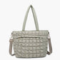 Jen & Co. - Women's Kelly Quilted Puffy Tote Bag With Crossbody Strap