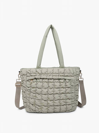 Jen &amp; Co. - Bolsa tote feminina Kelly acolchoada e fofa com alça transversal