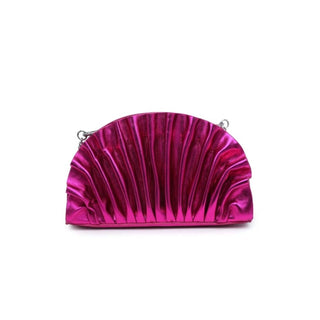 Urban Expressions - Bolsa transversal feminina Ariel plissada metálica