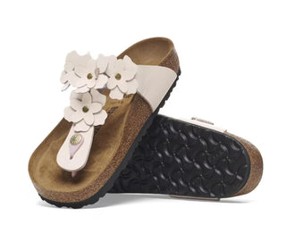 Birkenstock - Sandálias femininas Gizeh Flower