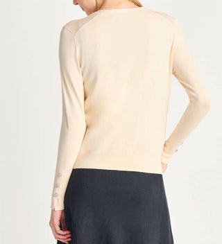 Dex - Cardigan com botões brilhantes