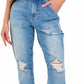 Judy Blue - High Rise Patch Pocket Distressed Boyfriend Jeans