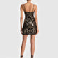 Alice + Olivia - Fifi Metallic Jacquard Mini Dress