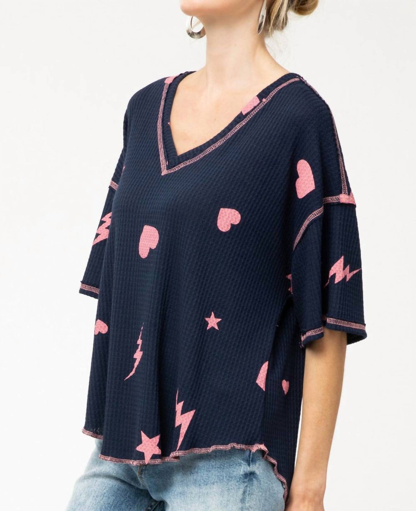 Entro - Waffle Knit Top