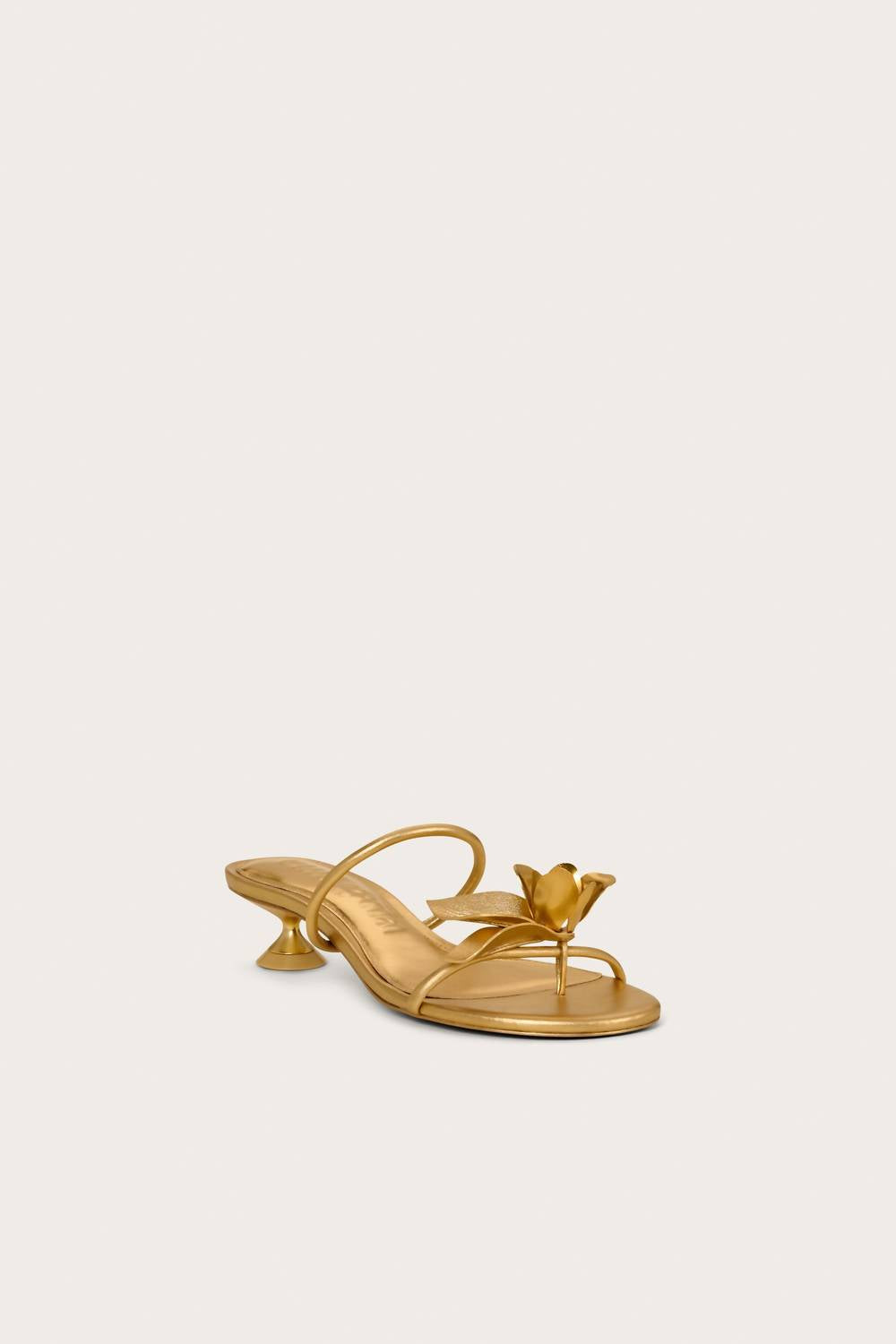 Cult Gaia - Brass Flower Kitten Heel