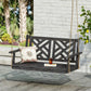 Alejandro Acacia Wood Porch Swing with Slat Panel Seating
