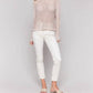 Charlie B - Metallic Fishnet Sweater