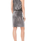 Vince Camuto - Metallic Sleeveless Halter Dress