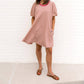 Bibi - Madelyn Striped Bubble Sleeve Dress