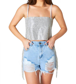 Buddylove - Top curto com strass feminino