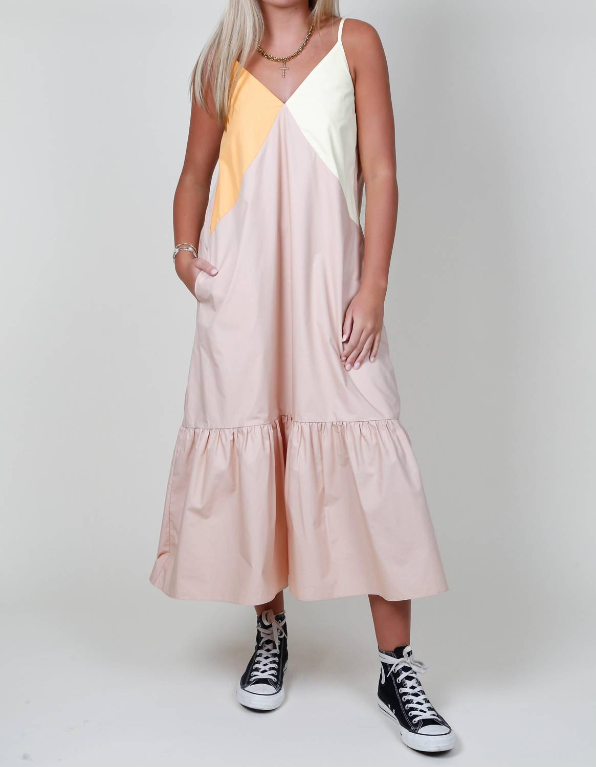 English Factory - Colorblock Maxi Dress