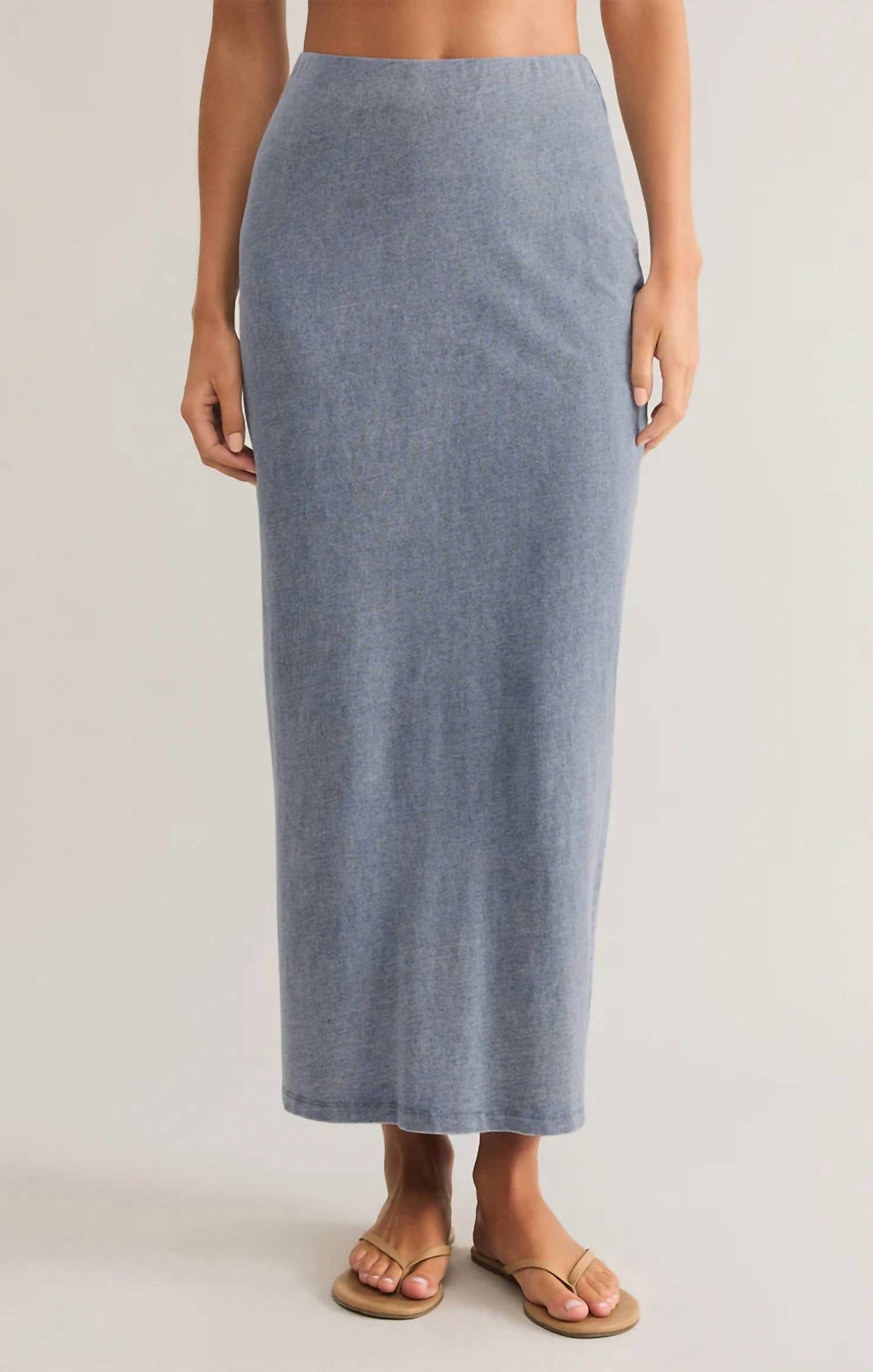 Z Supply - Gail Jersey Denim Midi Skirt