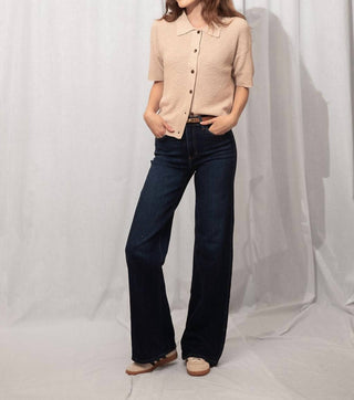 Be Cool - James Knit Button Up Top