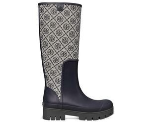 Tory Burch - Bota de borracha com logotipo monograma T para mau tempo