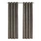 2 Pieces Set Room Darkening Curtain Panels with Grommet - Contemporary Style