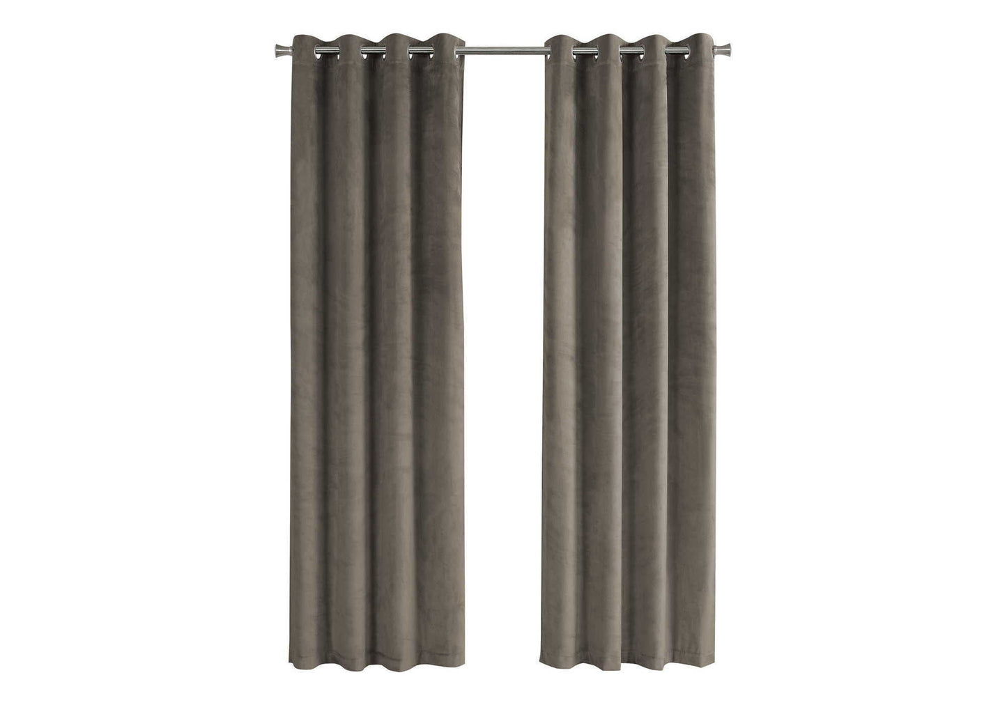 2 Pieces Set Room Darkening Curtain Panels with Grommet - Contemporary Style
