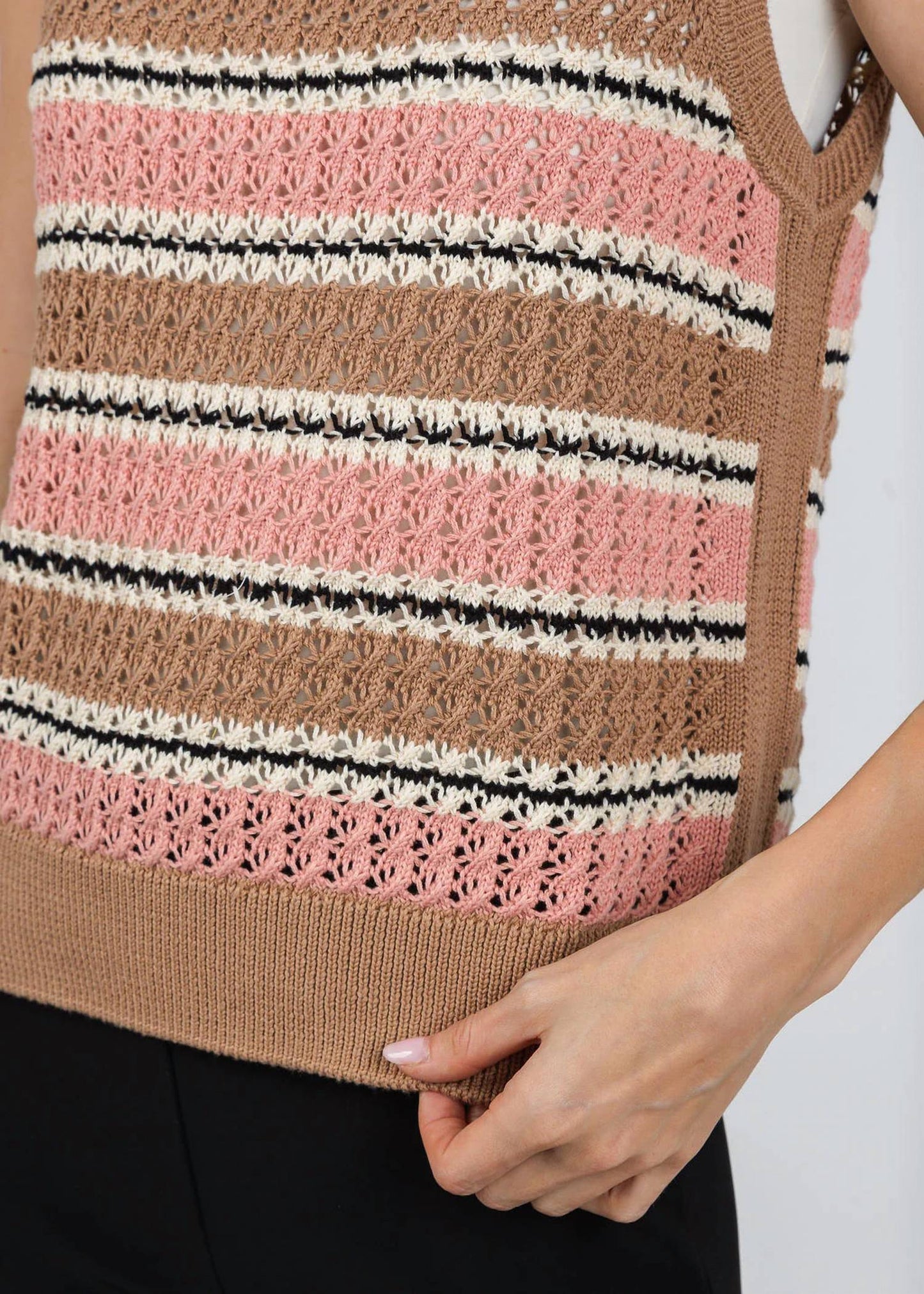Varley - Deeley Stripe Stitch Tank Top