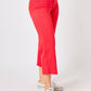 Judy Blue - High Waist Red Garment Dyed Tummy Control Crop Wide Leg