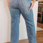 Judy Blue - High Rise Control Top Distressed Straight Jeans