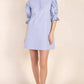 Before You Collection - Poplin Pleated Sleeve Shirt Dress