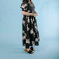 Entro - Floral Midi Dress With Scallop Detail
