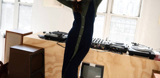 Mima Rosso - Green Knit Colorblock Vest Dress