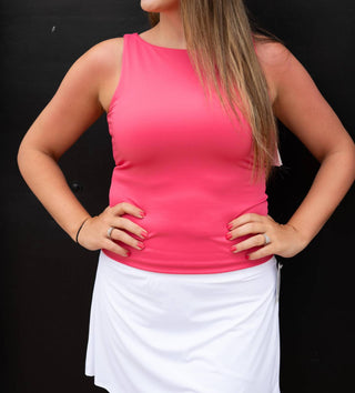 Spanx - Camiseta de gola alta em jersey liso