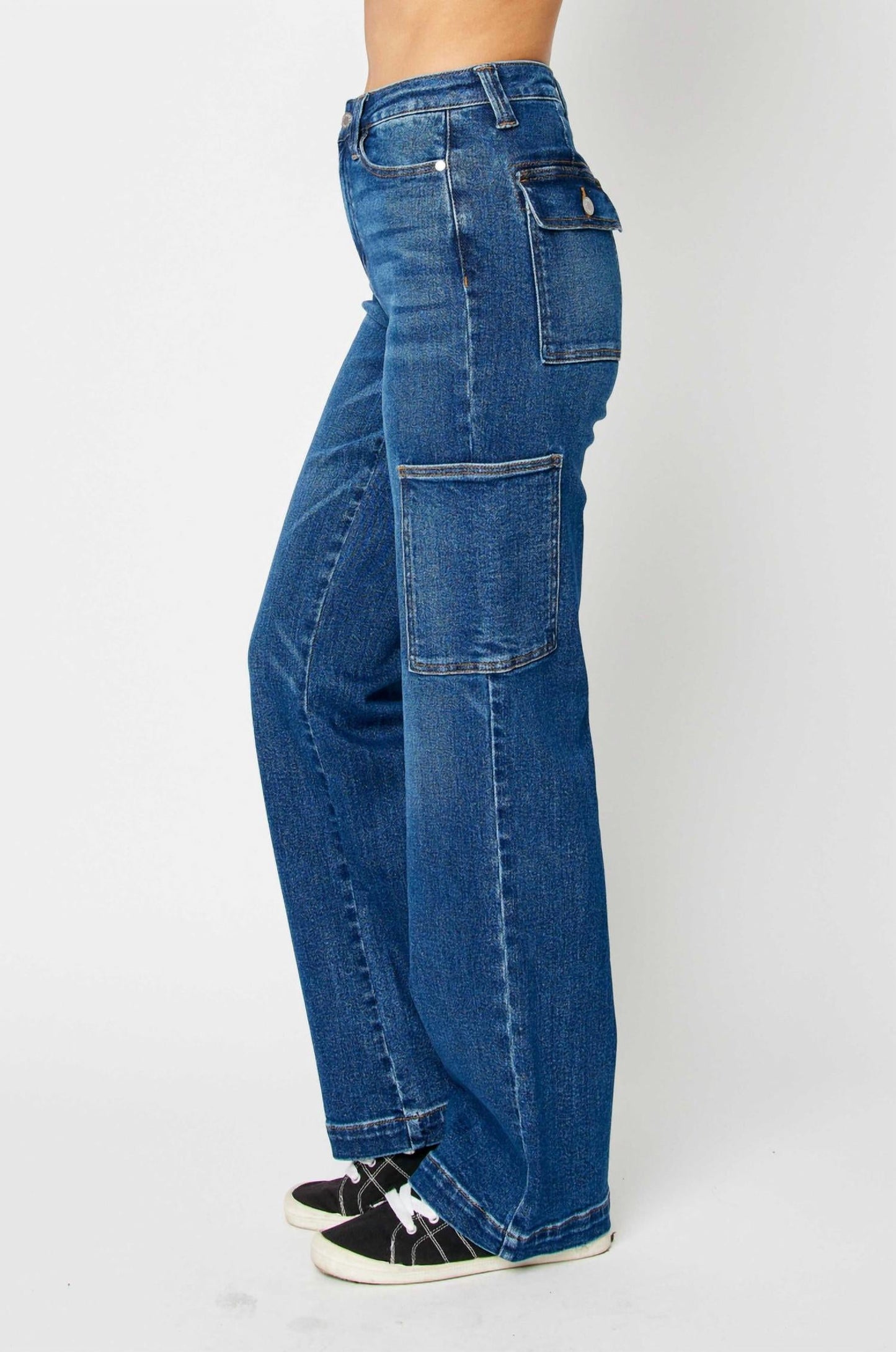 Judy Blue - High Waist Cargo Bootcut Jeans