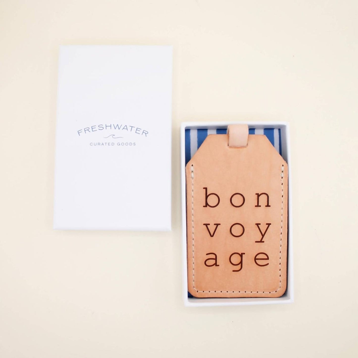 Freshwater Curated Goods - Bon Voyage Luggage Tag