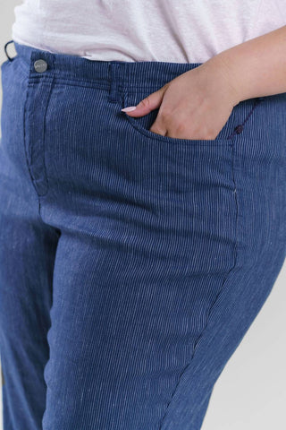 Nydj - CALÇA LARGA COM 5 BOLSOS