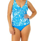Anne Cole - Women's Midnight Floral Uw Drape Tankini