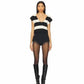For Love & Lemons - Meggy Stiped Crop Top With Scarf
