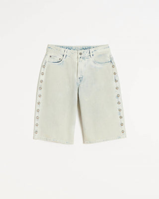 Apparis - Button Faded Denim Bermuda Shorts