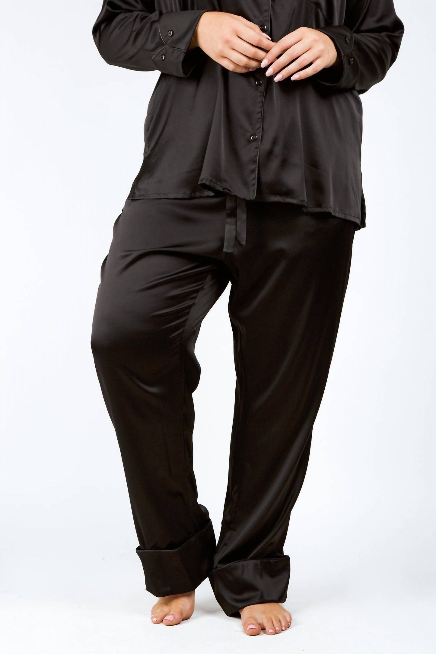 Isayes - Silk Pajama Set - Plus