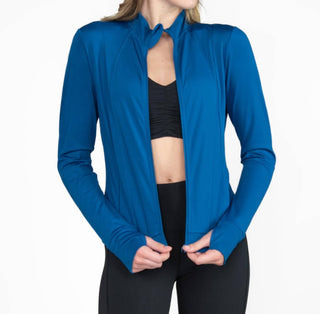 Body Wrappers - Recycled Poly Contour Seam Zip Up Jacket