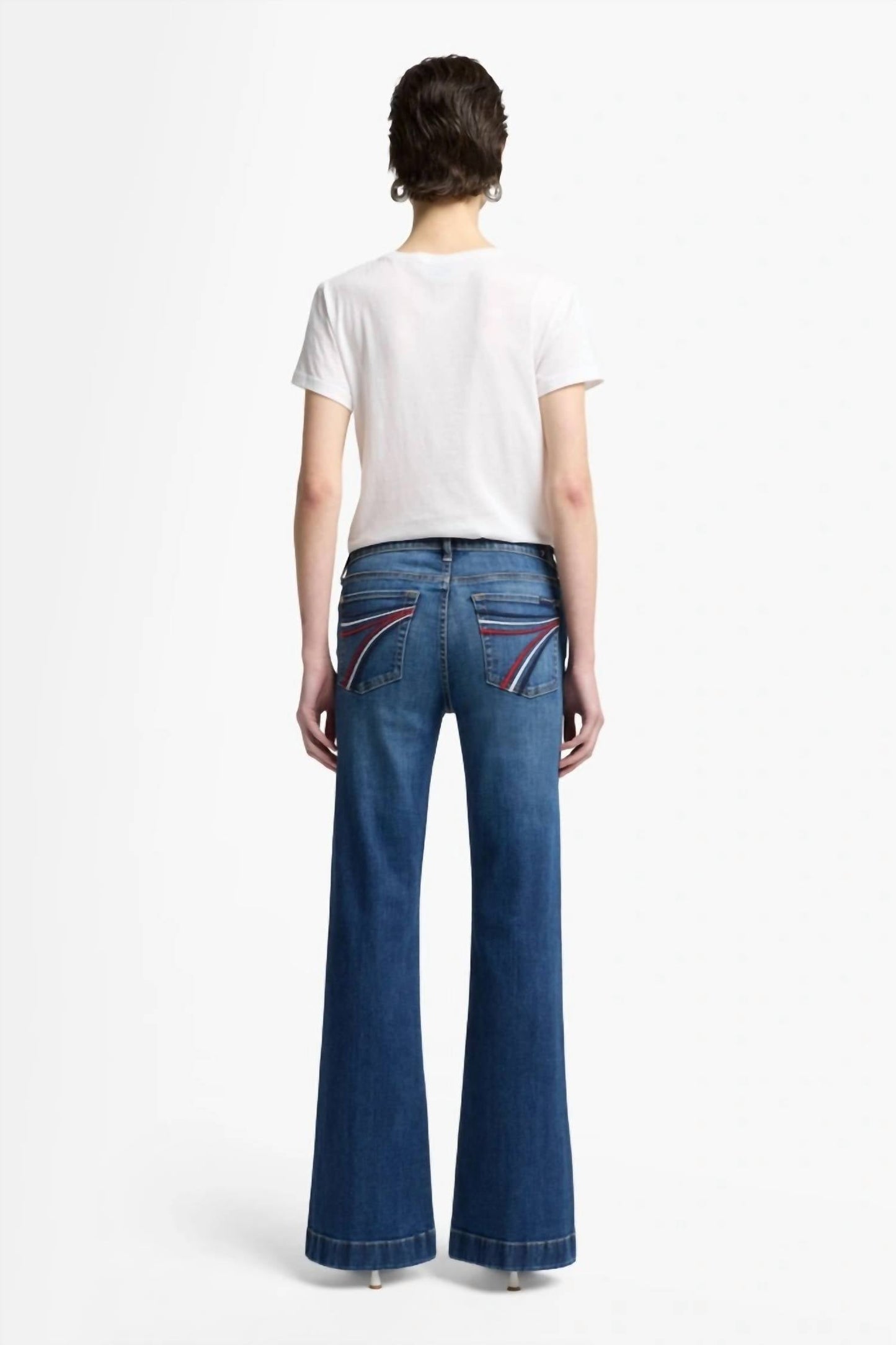 7 For All Mankind - Tailorless Dojo Mid Waist Flared Jeans