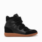 Steve Madden - Women's High Top Velcro Wedge Sneaker